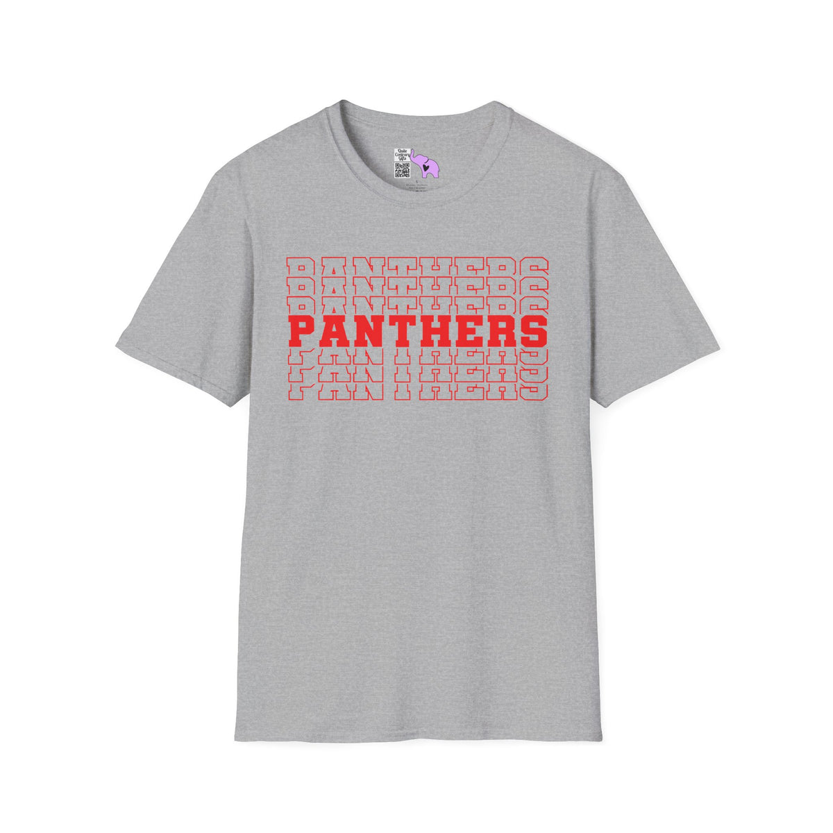 Panthers (Stacked) Adult T-shirt