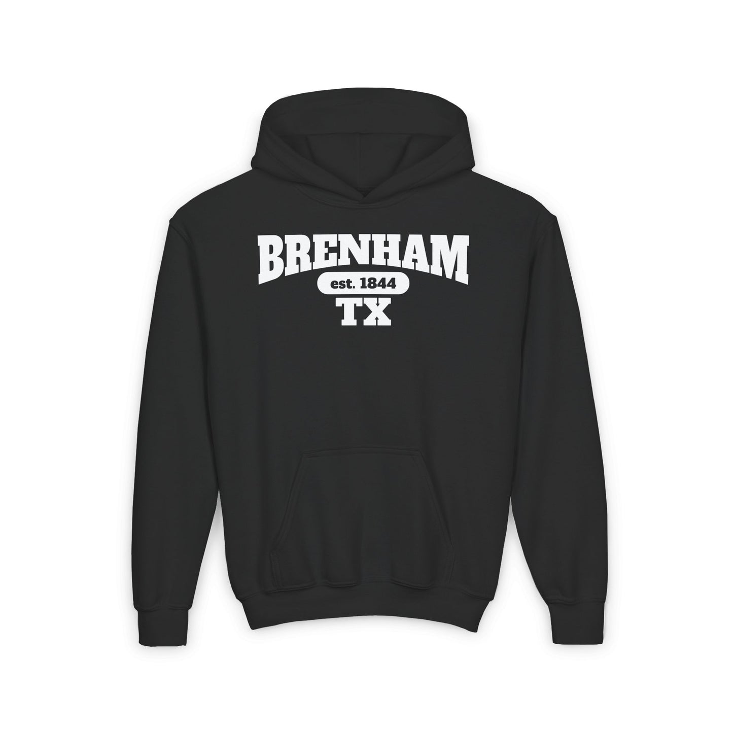 Brenham Tx Est. 1844 Youth Heavy Blend Hoodie