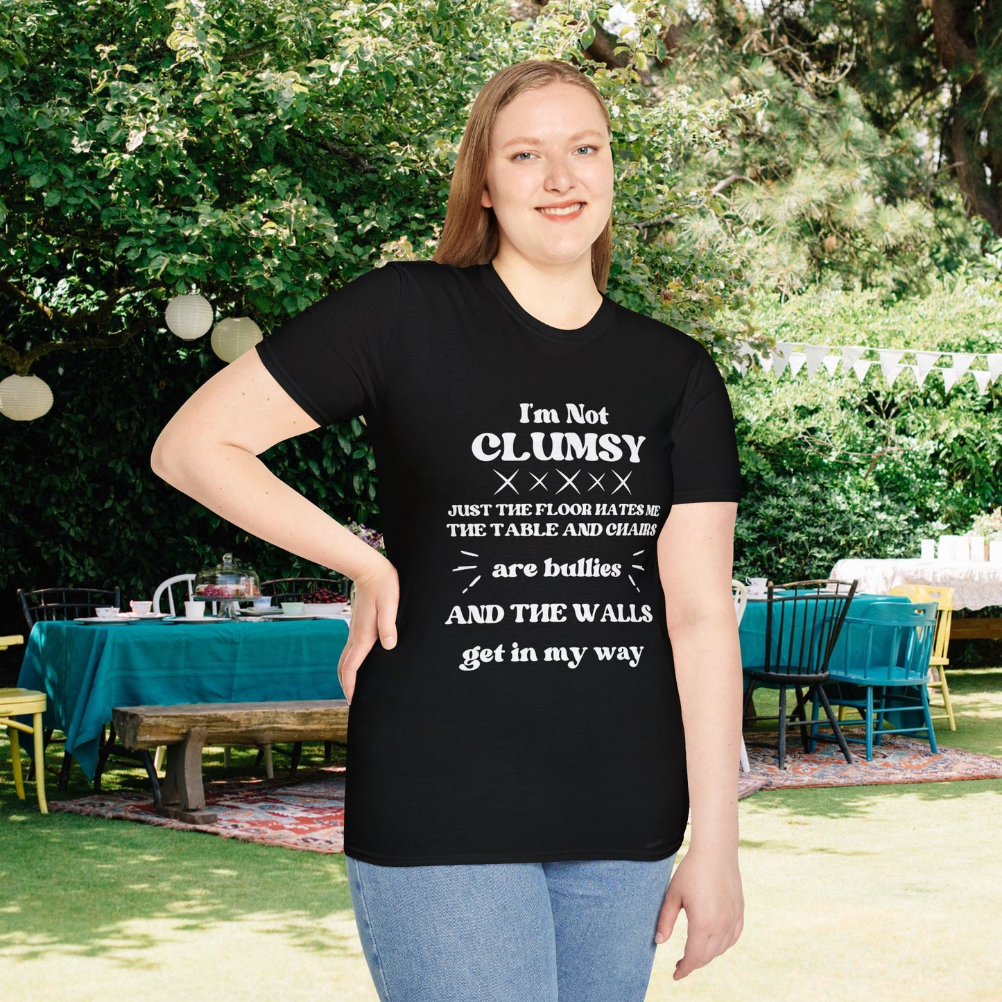I'm Not Clumsy Adult T-shirt