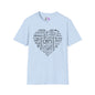 A Cat's Heart Adult T-shirt