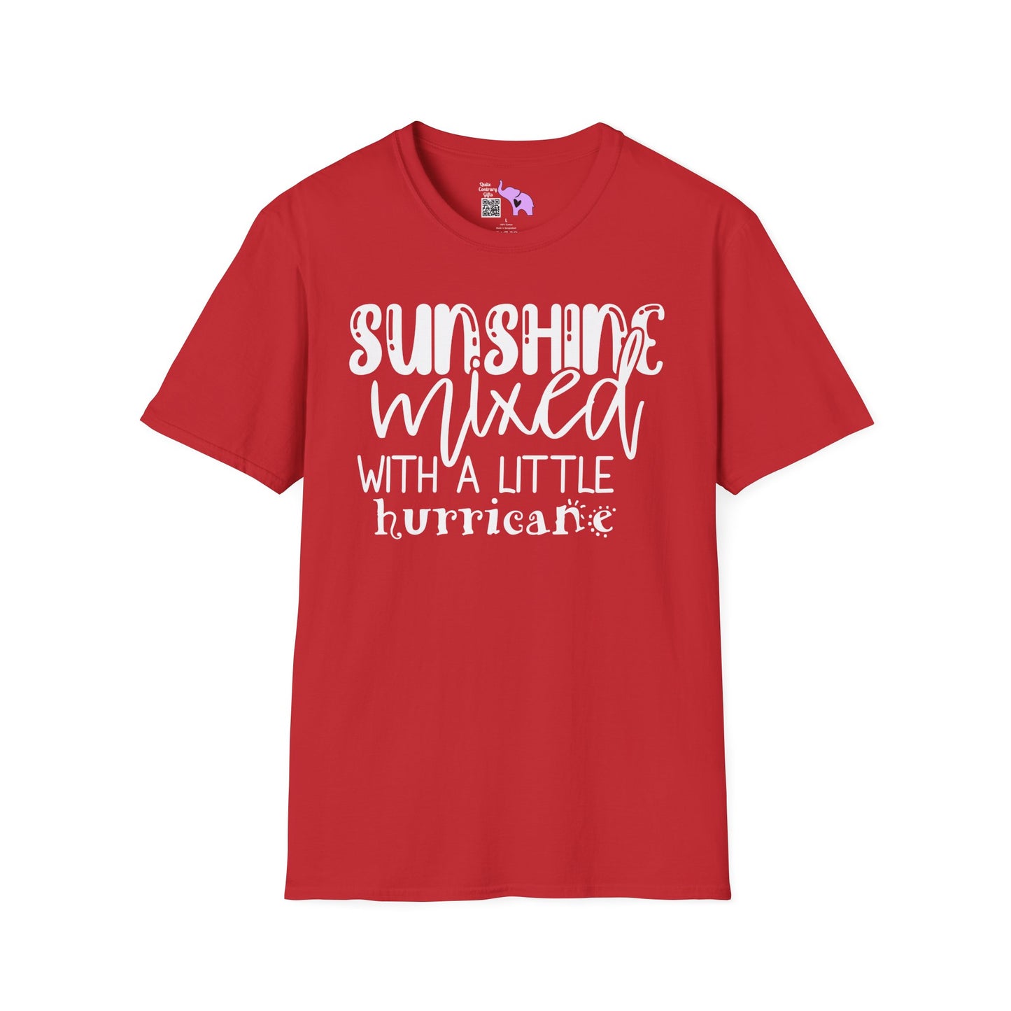 Sunshine Mixed With A Little Hurricane Adult T-shirt