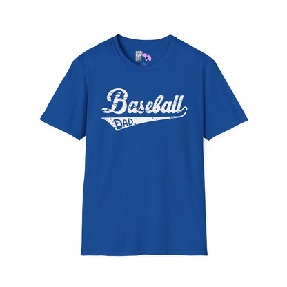 Baseball Dad (Grunge) Adult T-shirt