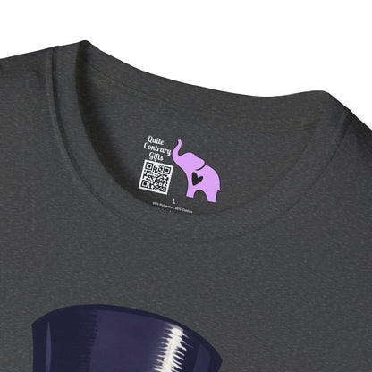 Top Hat & Mustache Skull Adult T-shirt