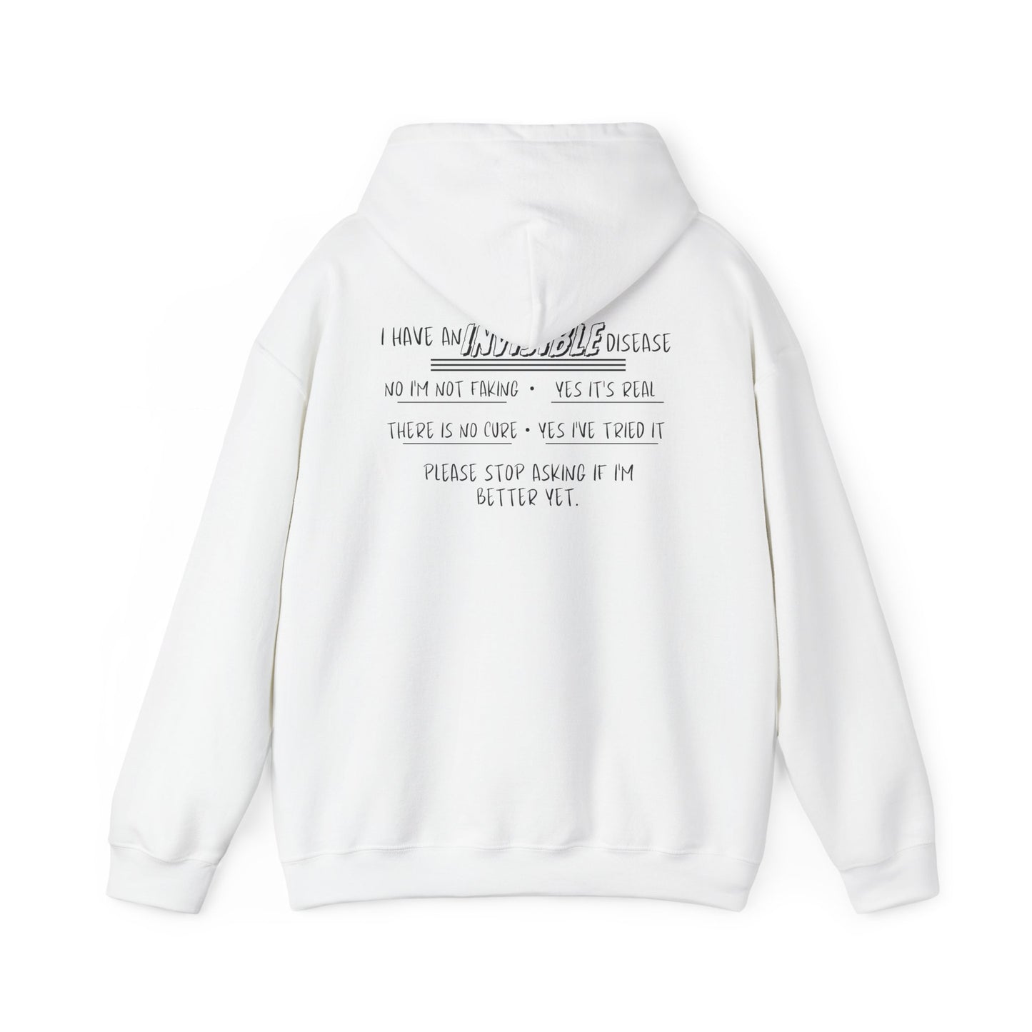 I'm An Invisible Warrior Heavy Blend™ Hooded Sweatshirt