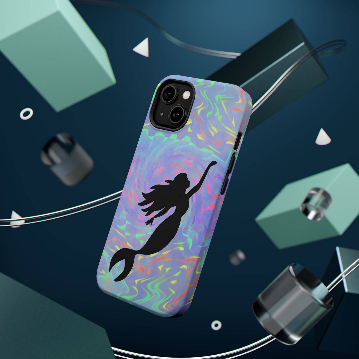 Mermaid Silhouette MagSafe® Compatible Tough Case for iPhone