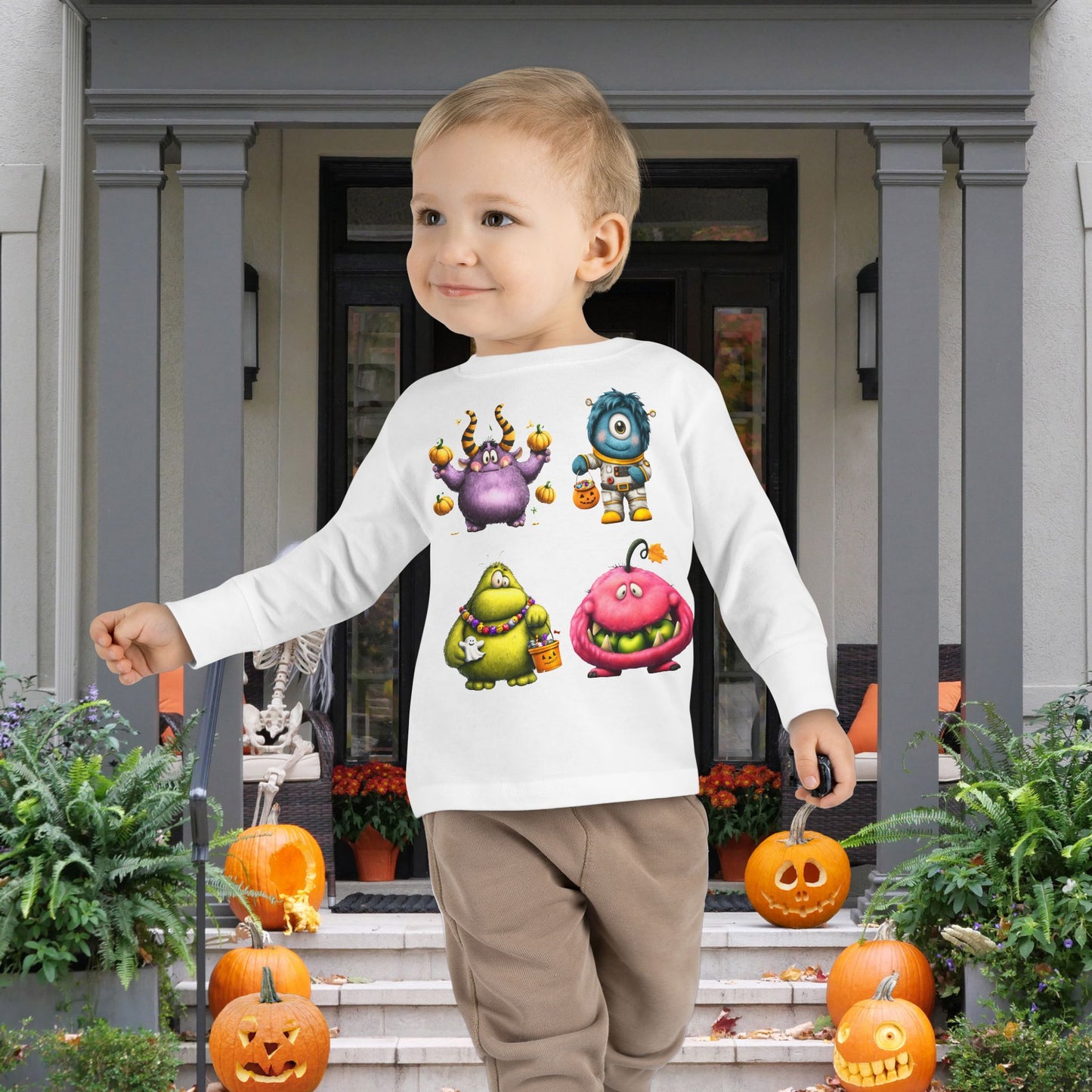 Monster Mayhem Toddler Long Sleeve Tee
