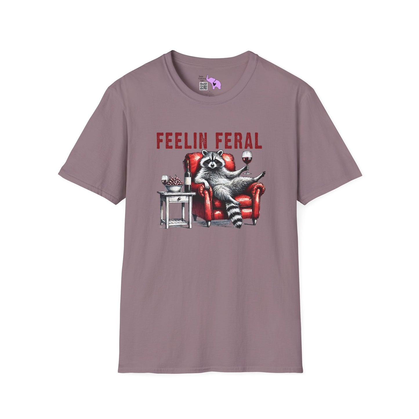 Feelin Feral (Racoon) Adult T-shirt