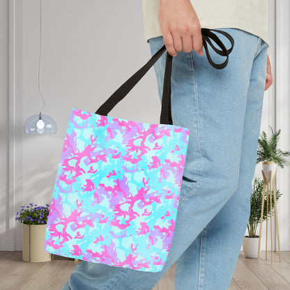 Cotton Candy Camo Canvas Tote Bag