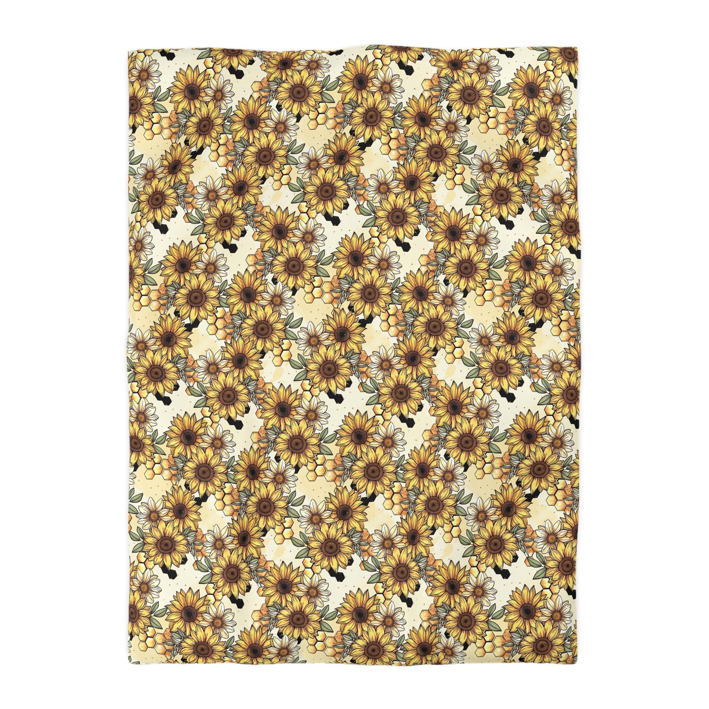 Honeycombs & Sunflowers Duvet Bedding Set
