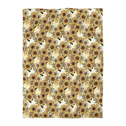 Honeycombs & Sunflowers Duvet Bedding Set
