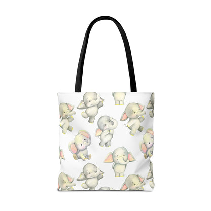 Dancing Elephants Canvas Tote Bag