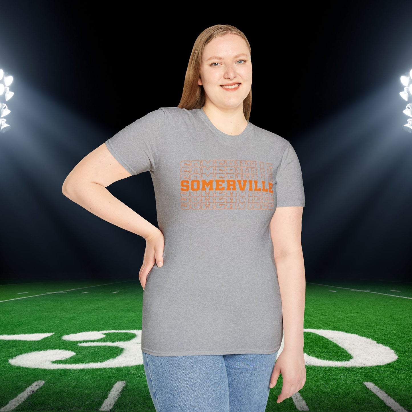 Somerville (Stacked) Adult T-shirt