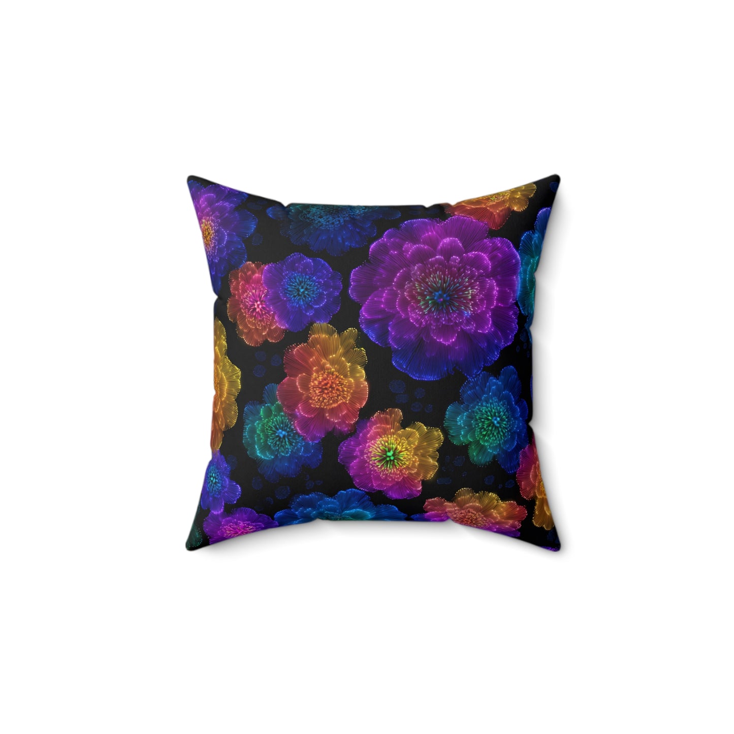 Luminous Carnations Throw Pillow