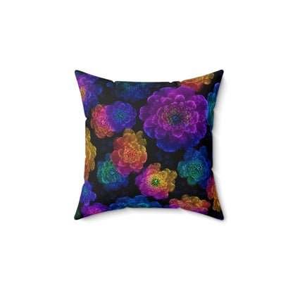 Luminous Carnations Throw Pillow