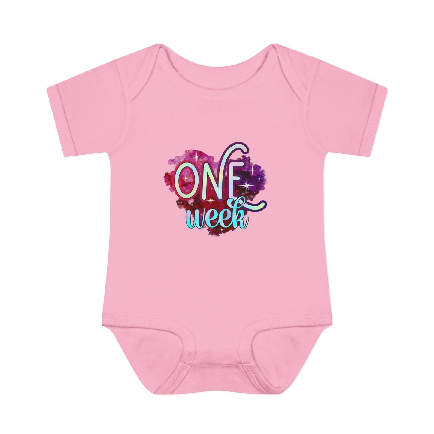 Stardust Baby Milestone Bodysuit-One Week