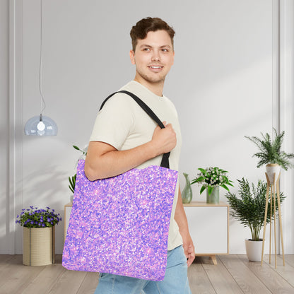 Lavender Crystal Canvas Tote Bag