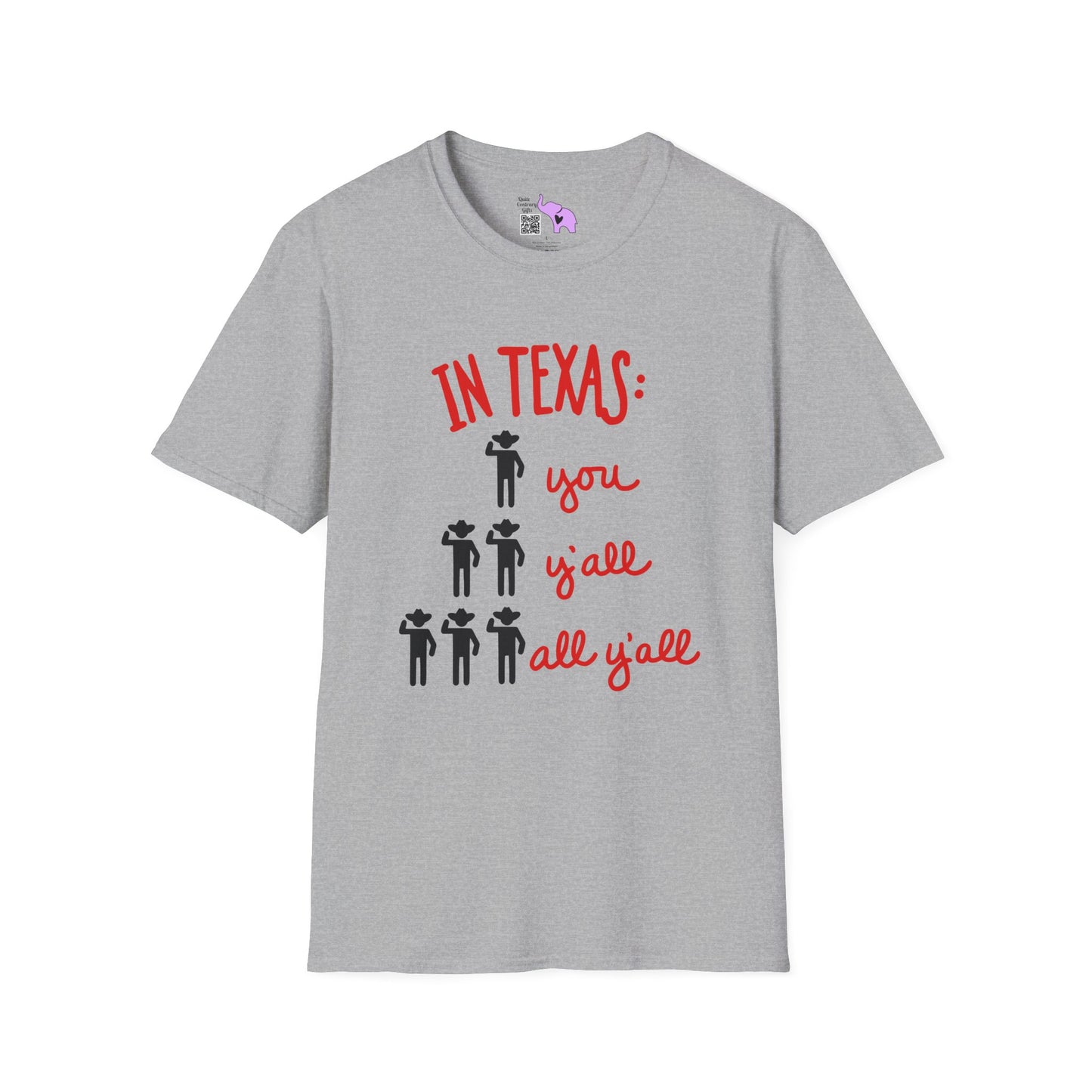 In Texas You, Y'all, All Y'all Adult T-shirt