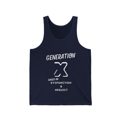 GenX Dysfunction and Neglect Adult Unisex Tank