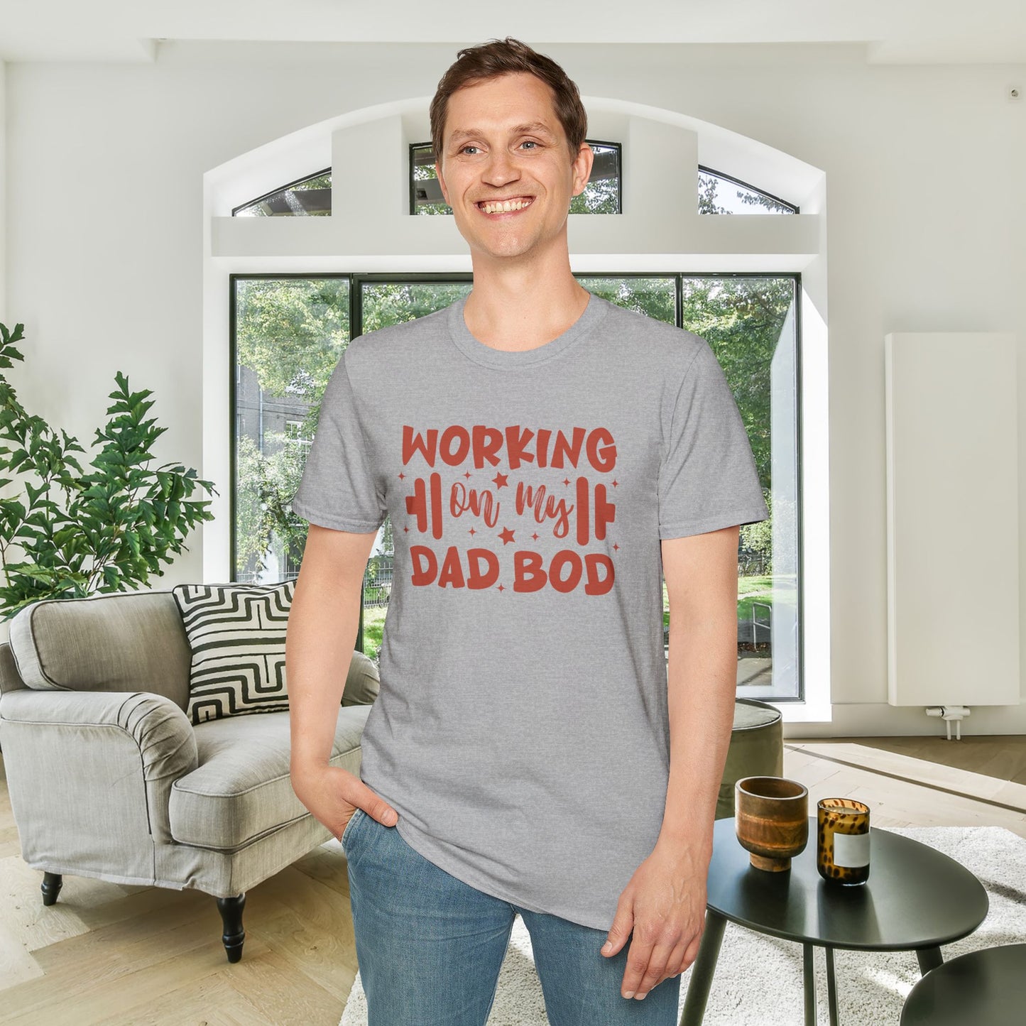 Working On My Dad Bod Adult T-shirt
