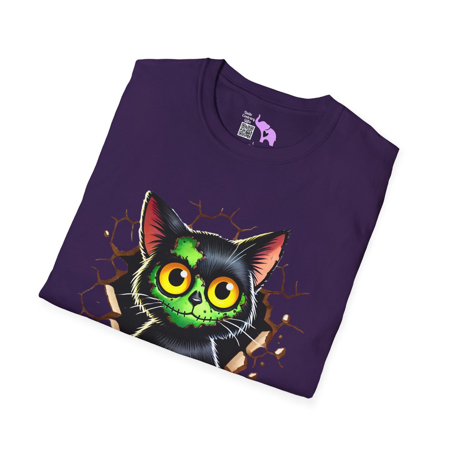 Zombie Kitty Adult T-shirt