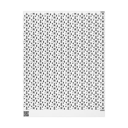 Christmas Designs Silhouette Wrapping Paper