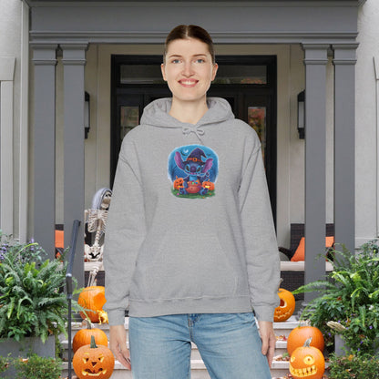 Spooky Stitch w/Pumpkins Heavy Blend™ Hooded Sweatshirt