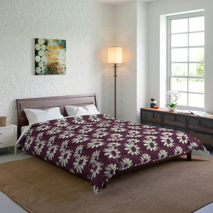Purple Tide Petals Comforter