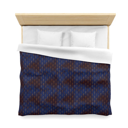 Midnight Sage Bloom Microfiber Duvet Cover