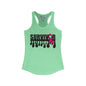 Survivor (Custom Cancer Ribbon) Women's Ideal Racerback Tank