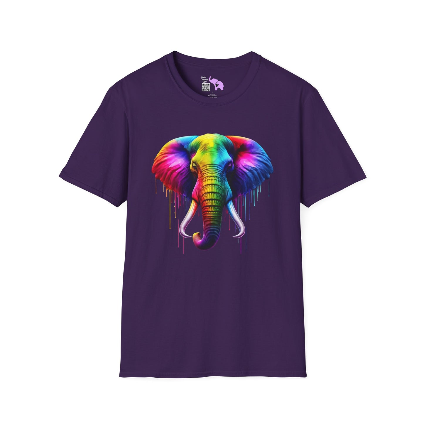 Colorful Elephant Adult T-shirt