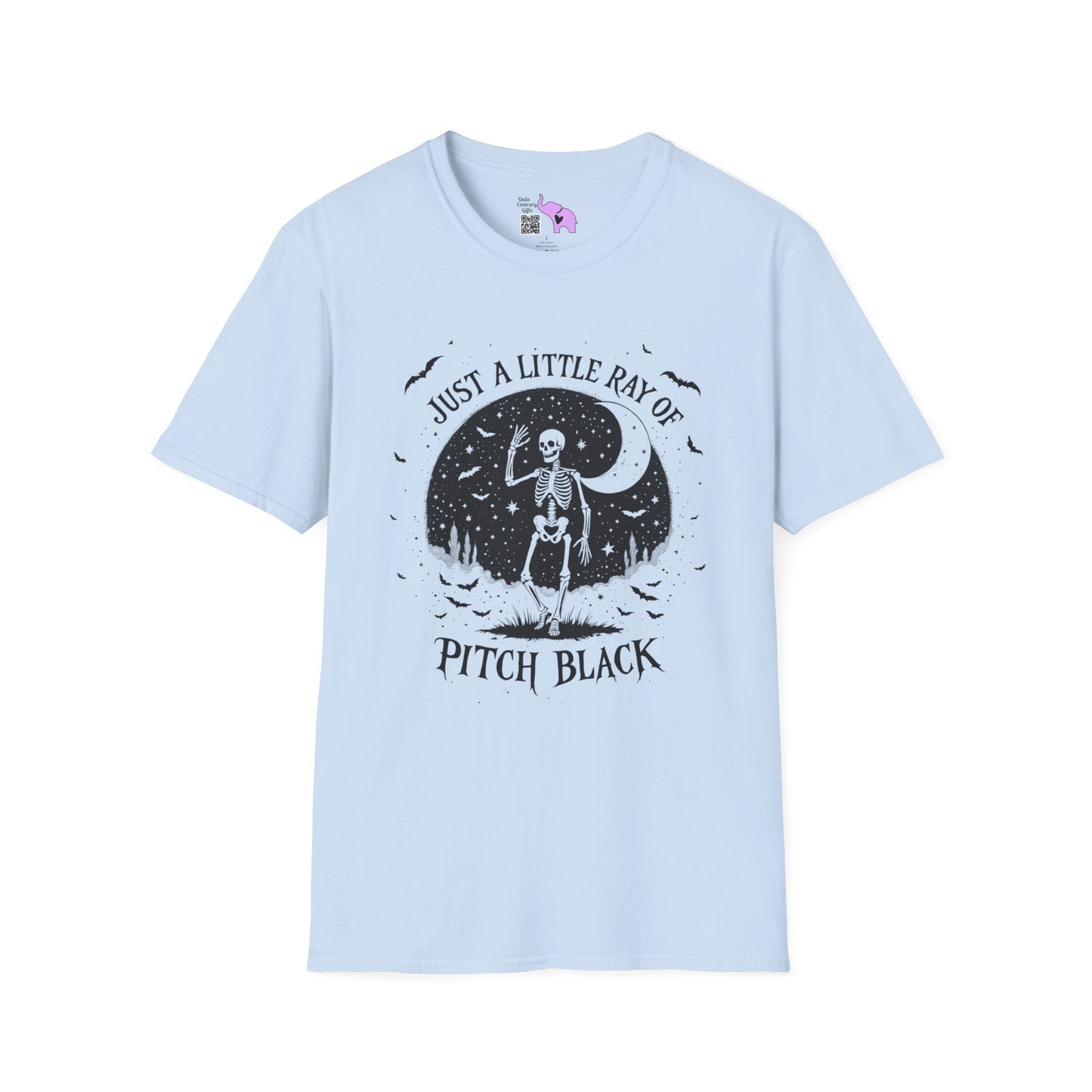 Just A Little Ray of Pitch Black (Crescent Moon) Adult T-shirt