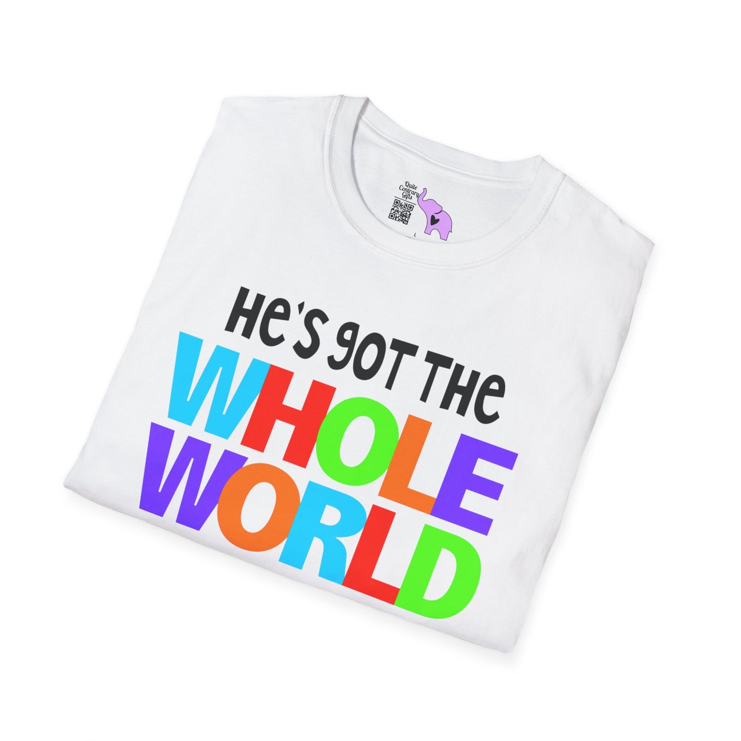 He's Got The Whole World In His Hands Adult T-shirt