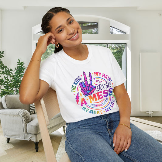 It's All A Mess Adult T-shirt