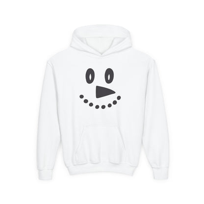 Snowman Face Youth Heavy Blend Hooded Sweatshirt
