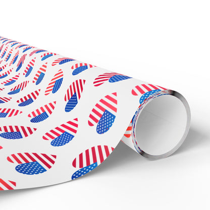 Hearts of Freedom Wrapping Paper