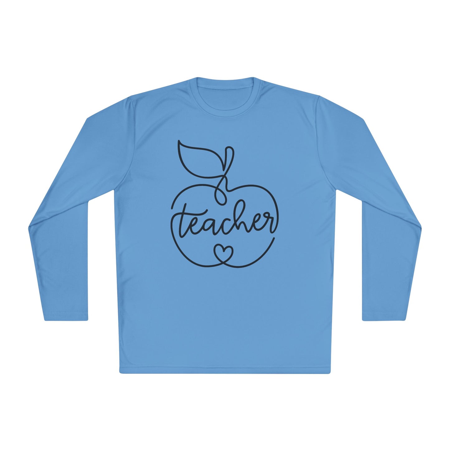 Teacher w/Apple Adult Long Sleeve Tee