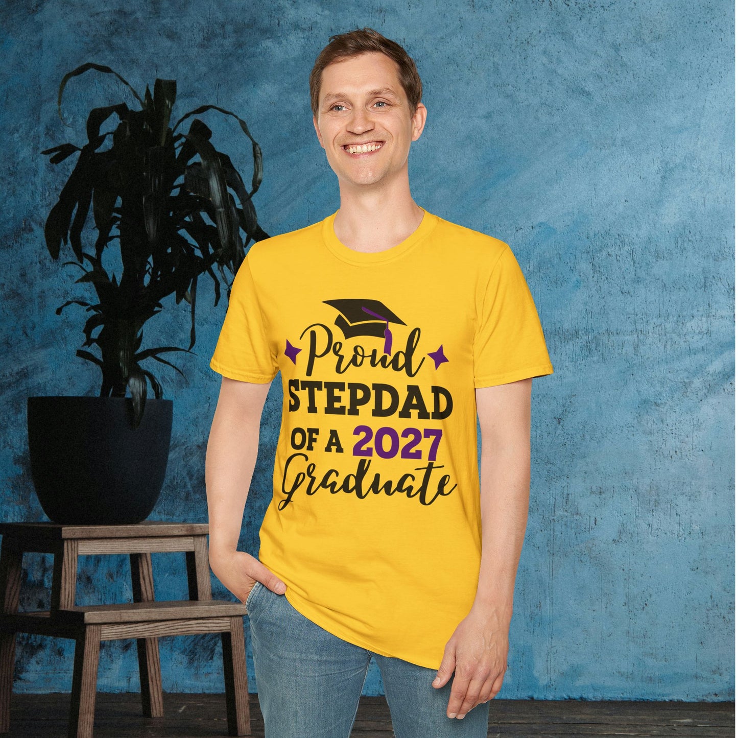 Proud Stepdad of a 2027 Graduate Adult T-shirt