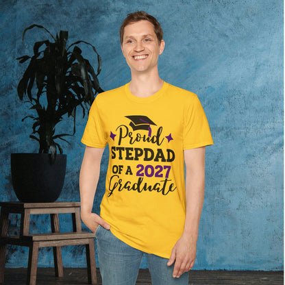 Proud Stepdad of a 2027 Graduate Adult T-shirt