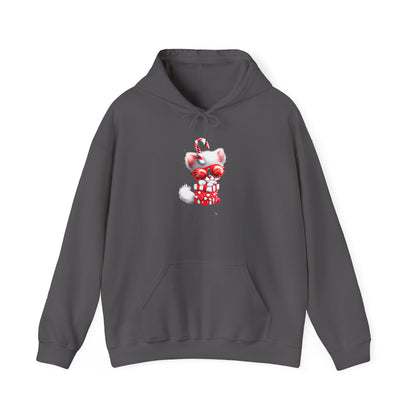 Candy Cane Kitten Heavy Blend™ Hooded Sweatshirt