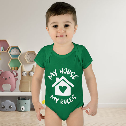My House My Rules Infant Baby Rib Bodysuit