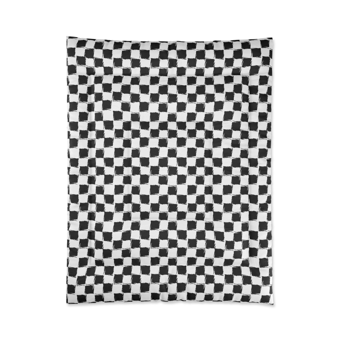 Distorted Check Comforter