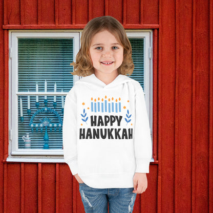 Happy Hanukkah 5 Toddler Pullover Fleece Hoodie