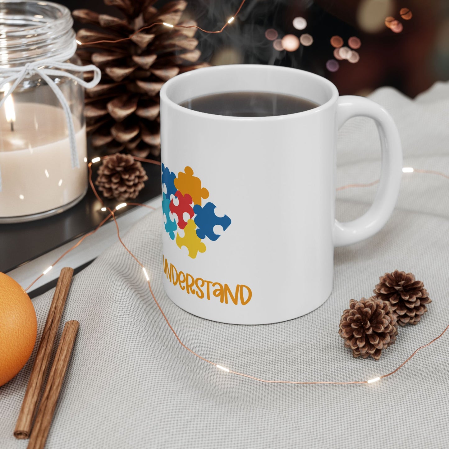 Autism Accept Love Understand Ceramic Mug, (11oz, 15oz)
