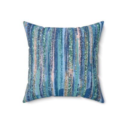 Ocean Drizzle Throw Pillow