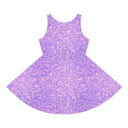 Lavender Crystal Girls' Sleeveless Sundress