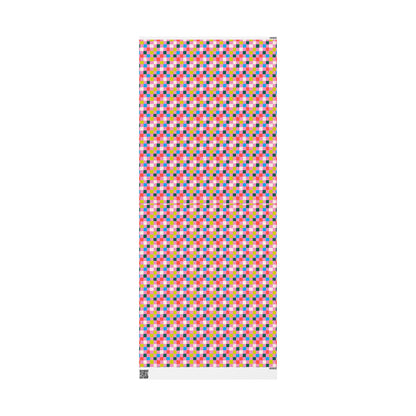 Bubblegum Grid Wrapping Paper