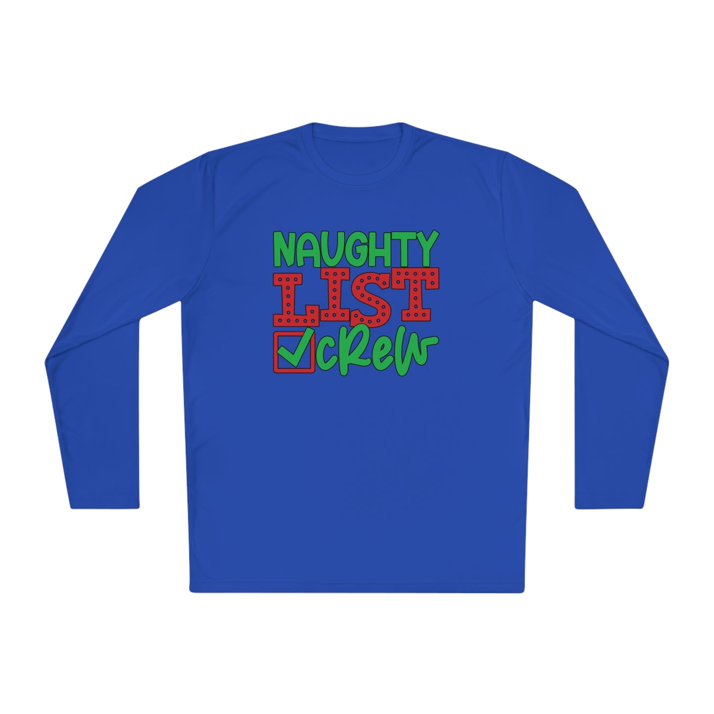 Naughty List Crew Adult Long Sleeve Tee