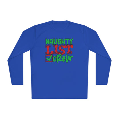 Naughty List Crew Adult Long Sleeve Tee