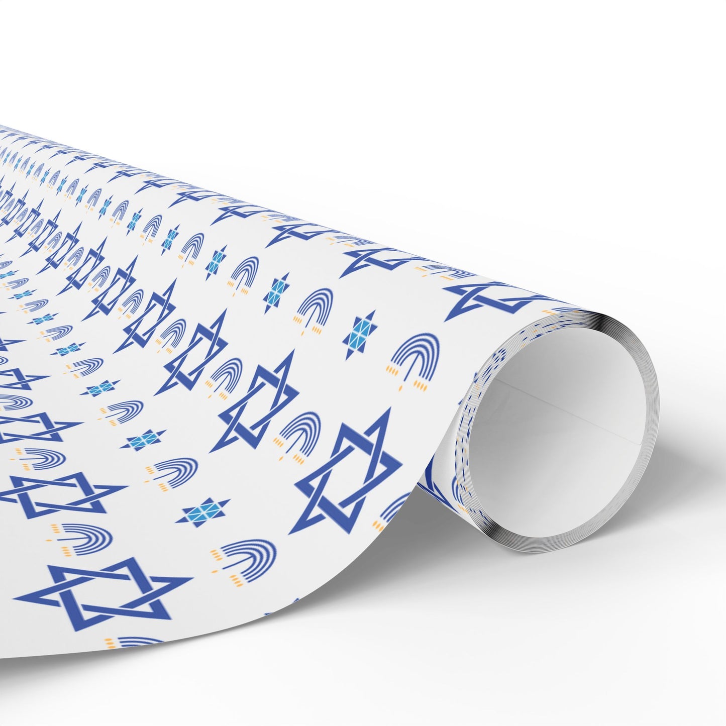 Menorah/Star of David 2 Hanukkah Wrapping Paper