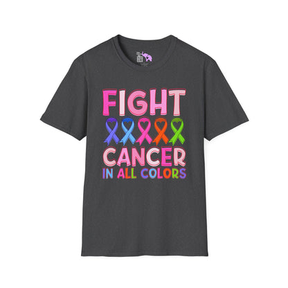 Fight Cancer in All Colors 6 Adult T-shirt